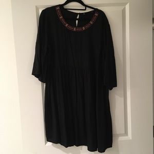 Black peasant/ baby doll dress